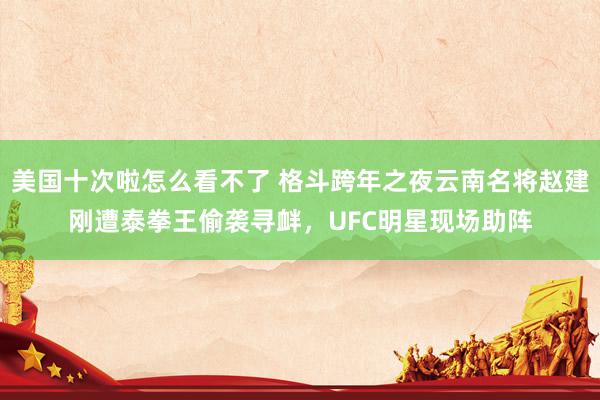 美国十次啦怎么看不了 格斗跨年之夜云南名将赵建刚遭泰拳王偷袭寻衅，UFC明星现场助阵