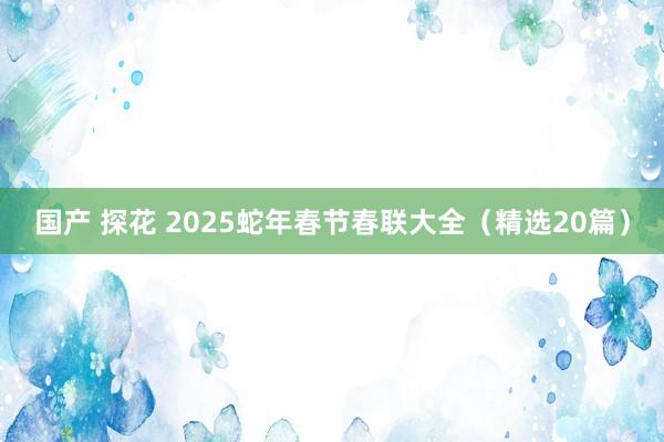 国产 探花 2025蛇年春节春联大全（精选20篇）
