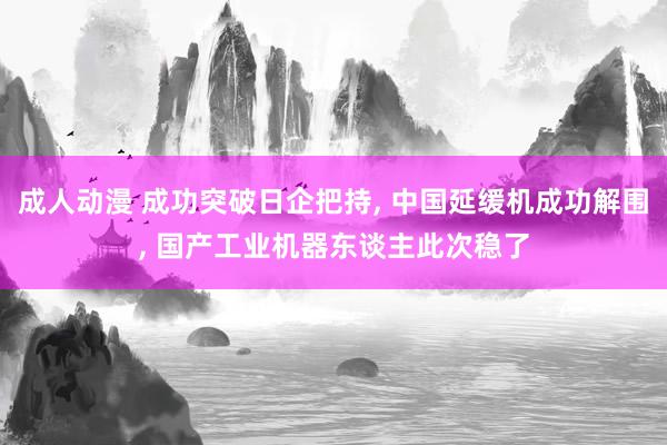 成人动漫 成功突破日企把持， 中国延缓机成功解围， 国产工业机器东谈主此次稳了