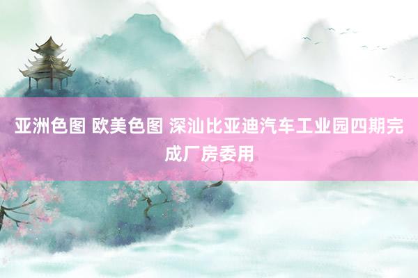亚洲色图 欧美色图 深汕比亚迪汽车工业园四期完成厂房委用