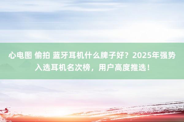 心电图 偷拍 蓝牙耳机什么牌子好？2025年强势入选耳机名次榜，用户高度推选！