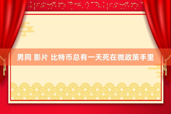 男同 影片 比特币总有一天死在微政策手里