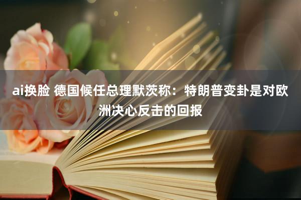 ai换脸 德国候任总理默茨称：特朗普变卦是对欧洲决心反击的回报