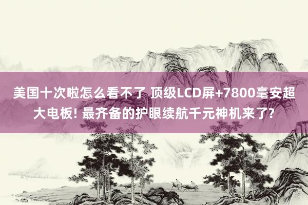美国十次啦怎么看不了 顶级LCD屏+7800毫安超大电板! 最齐备的护眼续航千元神机来了?