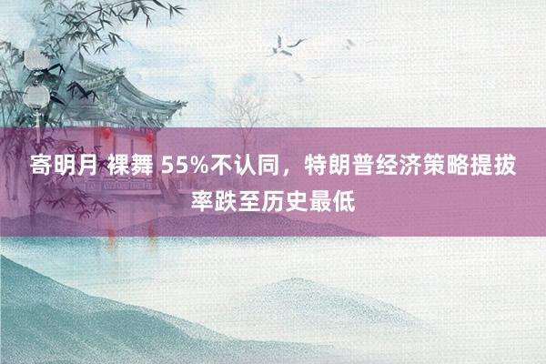 寄明月 裸舞 55%不认同，特朗普经济策略提拔率跌至历史最低
